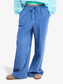 0 Lekeitio Knit - Easy Wear Pull On Corduroy Trousers for Women Blue ERJNP03691 Roxy