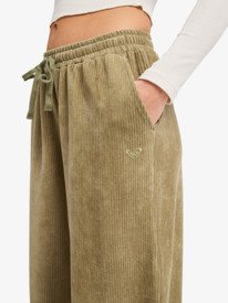 3 Lekeitio Knit - Comfortabele corduroy broek voor Dames Green ERJNP03691 Roxy