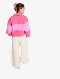 4 Lekeitio Knit - Easy Wear Pull On Corduroy Trousers for Women Beige ERJNP03691 Roxy