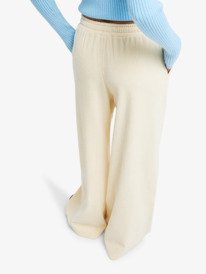 6 Lekeitio Knit - Easy Wear Pull On Corduroy Trousers for Women Beige ERJNP03691 Roxy