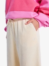 2 Lekeitio Knit - Easy Wear Pull On Corduroy Trousers for Women Beige ERJNP03691 Roxy
