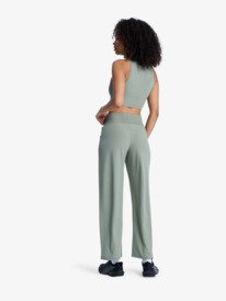 4 Rise & Vibe - Workout Bottoms for Women Green ERJNP03692 Roxy