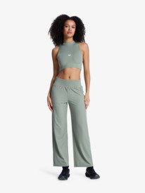 0 Rise & Vibe - Workout Bottoms for Women Green ERJNP03692 Roxy