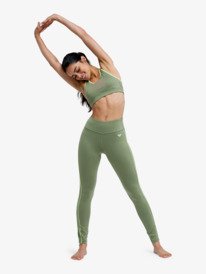 4 Everyday Flow - Legging de sport pour Femme Vert ERJNP03697 Roxy