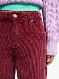 2 Dawn Patrol Corduroy - Corduroy Trousers for Women Red ERJNP03708 Roxy