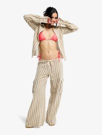 2 Charm The Snake - Elasticated Trousers for Women Brown ERJNP03752 Roxy