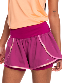 0 Sun Comes Up - Workout Shorts for Women Pink ERJNS03380 Roxy