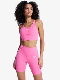 0 Heart Into It - Technical Shorts for Women Pink ERJNS03435 Roxy