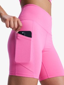 3 Heart Into It - Technical Shorts for Women Pink ERJNS03435 Roxy