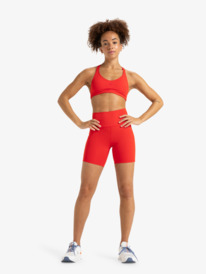 3 Heart Into It - Technical Shorts for Women Red ERJNS03435 Roxy