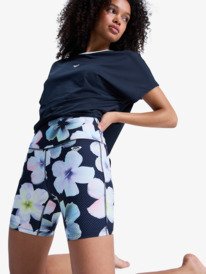 5 Heart Into It Biker Pt - Sport Biker Shorts for Women Black ERJNS03440 Roxy