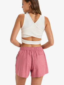 3 Lekeitio Break - Strand-Shorts mit elastischem Bund für Frauen Rosa ERJNS03490 Roxy