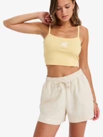 0 Lekeitio Break - Strand-Shorts mit elastischem Bund für Frauen Beige ERJNS03490 Roxy