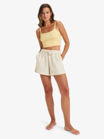 2 Lekeitio Break - Strand-Shorts mit elastischem Bund für Frauen Beige ERJNS03490 Roxy