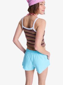 4 Scenic Route - Short à taille élastique pour Femme Vert ERJNS03534 Roxy