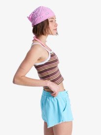 1 Scenic Route - Short à taille élastique pour Femme Vert ERJNS03534 Roxy