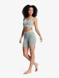 3 Chillout Seamless Washed - Cal&ccedil;&otilde;es de desporto para Mulher Verde ERJNS03567 Roxy