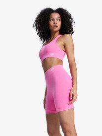 5 Chillout Seamless Washed - Cal&ccedil;&otilde;es de desporto para Mulher Pink ERJNS03567 Roxy