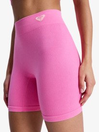 2 Chillout Seamless Washed - Cal&ccedil;&otilde;es de desporto para Mulher Pink ERJNS03567 Roxy