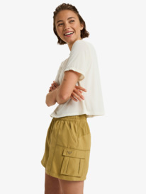 1 Boundless Spirit - Sport Shorts for Women Beige ERJNS03568 Roxy