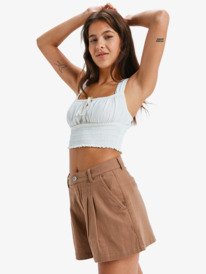 1 Attractive Light - Chino Shorts for Women Brown ERJNS03578 Roxy