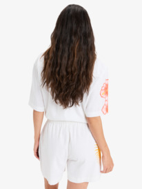 3 Atlas Sunburn Tones - Shorts mit elastischem Bund für Frauen Weiss ERJNS03584 Roxy