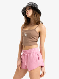 1 Scenic Route - Shorts mit elastischem Bund für Frauen Rosa ERJNS03586 Roxy