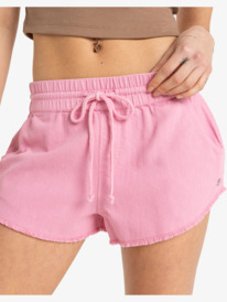 2 Scenic Route - Shorts mit elastischem Bund für Frauen Rosa ERJNS03586 Roxy