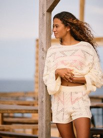 0 Spicy Vibes - Sweat Shorts for Women White ERJNS03601 Roxy