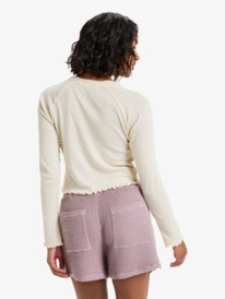 3 Lekeitio Bay Waffle - Elasticated Shorts for Women Purple ERJNS03603 Roxy