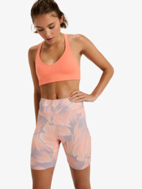 1 Everyday Flow - Short Biker de sport pour Femme Violet ERJNS03606 Roxy