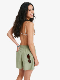 4 Lucentio Bay - Elasticated Shorts for Women Green ERJNS03610 Roxy