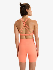 3 Heart Into It Biker - Korte wielrennersbroek voor Dames Orange ERJNS03614 Roxy