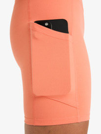 4 Heart Into It Biker - Korte wielrennersbroek voor Dames Orange ERJNS03614 Roxy