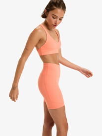 1 Heart Into It Biker - Korte wielrennersbroek voor Dames Orange ERJNS03614 Roxy