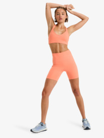 2 Heart Into It Biker - Korte wielrennersbroek voor Dames Orange ERJNS03614 Roxy