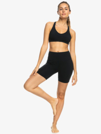 3 Heart Into It Biker - Sportliche Bikershorts für Frauen Schwarz ERJNS03614 Roxy
