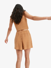 4 Ocean Sounds - Short en crochet pour Femme Marron ERJNS03615 Roxy