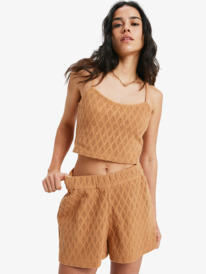 5 Ocean Sounds - Short en crochet pour Femme Marron ERJNS03615 Roxy