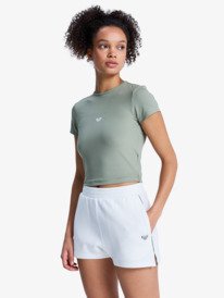 1 Rise & Vibe - Elastische Short voor Dames White ERJNS03618 Roxy