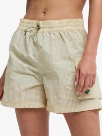 0 Boundless Spirit 2 - Short de sport taille &eacute;lastique pour Femme Beige ERJNS03622 Roxy