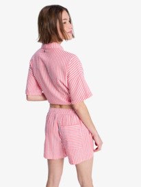 5 Lekeitio Break High Stripe - Cal&ccedil;&otilde;es de praia para Mulher Vermelho ERJNS03628 Roxy