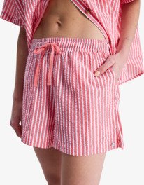 2 Lekeitio Break High Stripe - Cal&ccedil;&otilde;es de praia para Mulher Vermelho ERJNS03628 Roxy