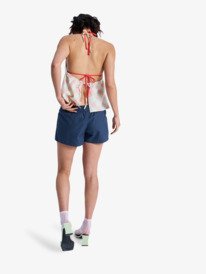 5 Sunlit Smiles - Elasticated Shorts for Women Blue ERJNS03633 Roxy