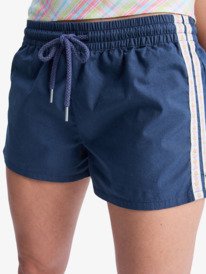2 Sunlit Smiles - Elasticated Shorts for Women Blue ERJNS03633 Roxy