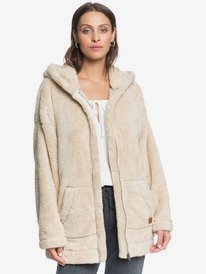 0 Light Of The Night - Hooded Sherpa Jacket for Women  ERJPF03060 Roxy