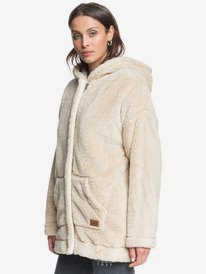 2 Light Of The Night - Hooded Sherpa Jacket for Women  ERJPF03060 Roxy