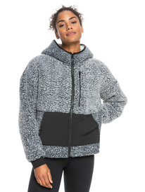 0 Storm Dance - Zip-Up Teddy Fleece for Women Black ERJPF03093 Roxy