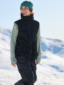 4 Warmlink - Sweater met een Rits voor Dames Black ERJPF03162 Roxy