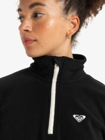 3 Waves Of Warmth - Polaire demi-zip de sport pour Femme Noir ERJPF03171 Roxy